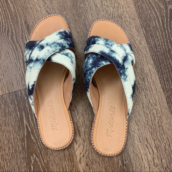 Madewell | The Skylar Slide Sandal In Tie Dye 6.5 - Picture 1 of 7